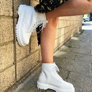 Dr. Martens 1460 Mono Smooth Leather Lace Up Boots